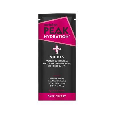 Melrose Peak Hydration + Nights Dark Cherry Sachet 7g x 20 Display